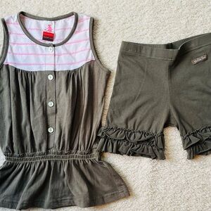 Matilda Jane serendipity Peplum Tank & shorties set